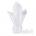 Aerwo Lot de 10 serviettes de table fête de mariage ou pour homme Mouchoirs 30 5 cm pouce satiné Serviettes de table  Satin  blanc  Lot de 10 - B072B9P6WY